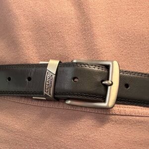 Dickies Reversible Black Brown Leather Belt